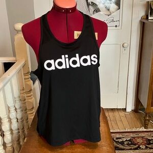 Adidas Women's Black Racerback Tank Top 2/18$